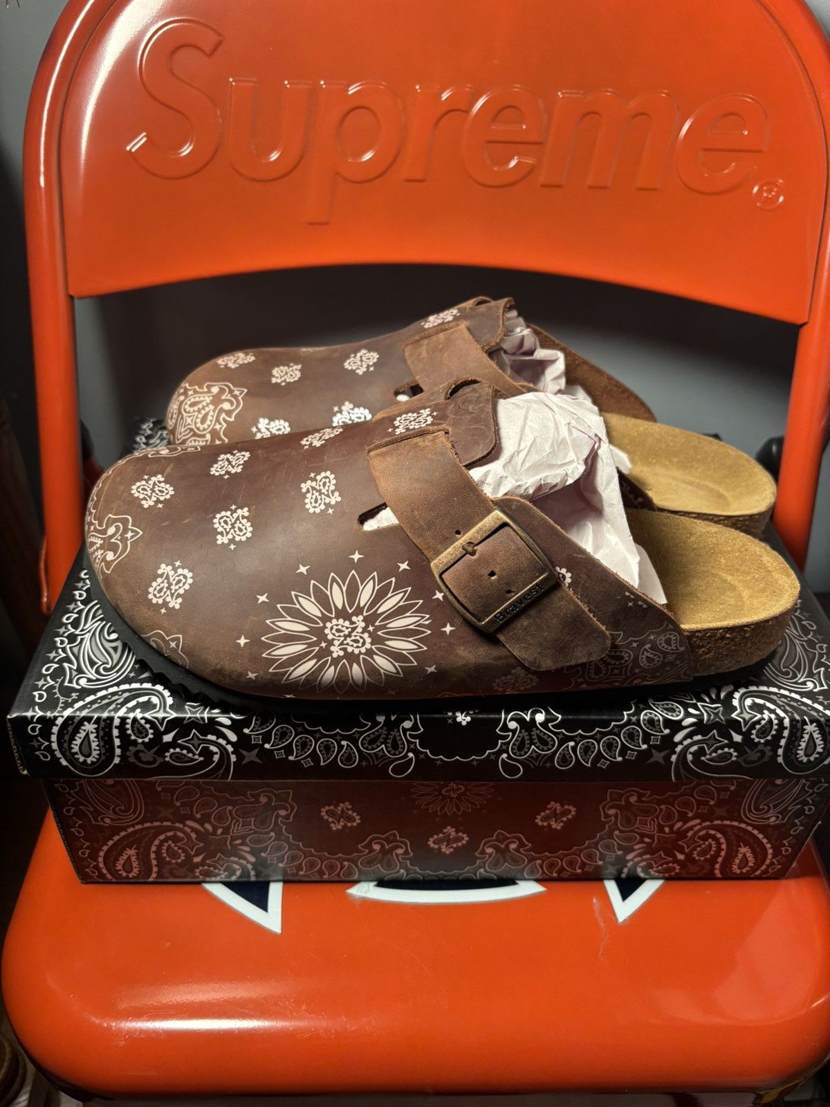 Studios Bravest Studios London Mule Mocha Paisley Size 11 Brand New