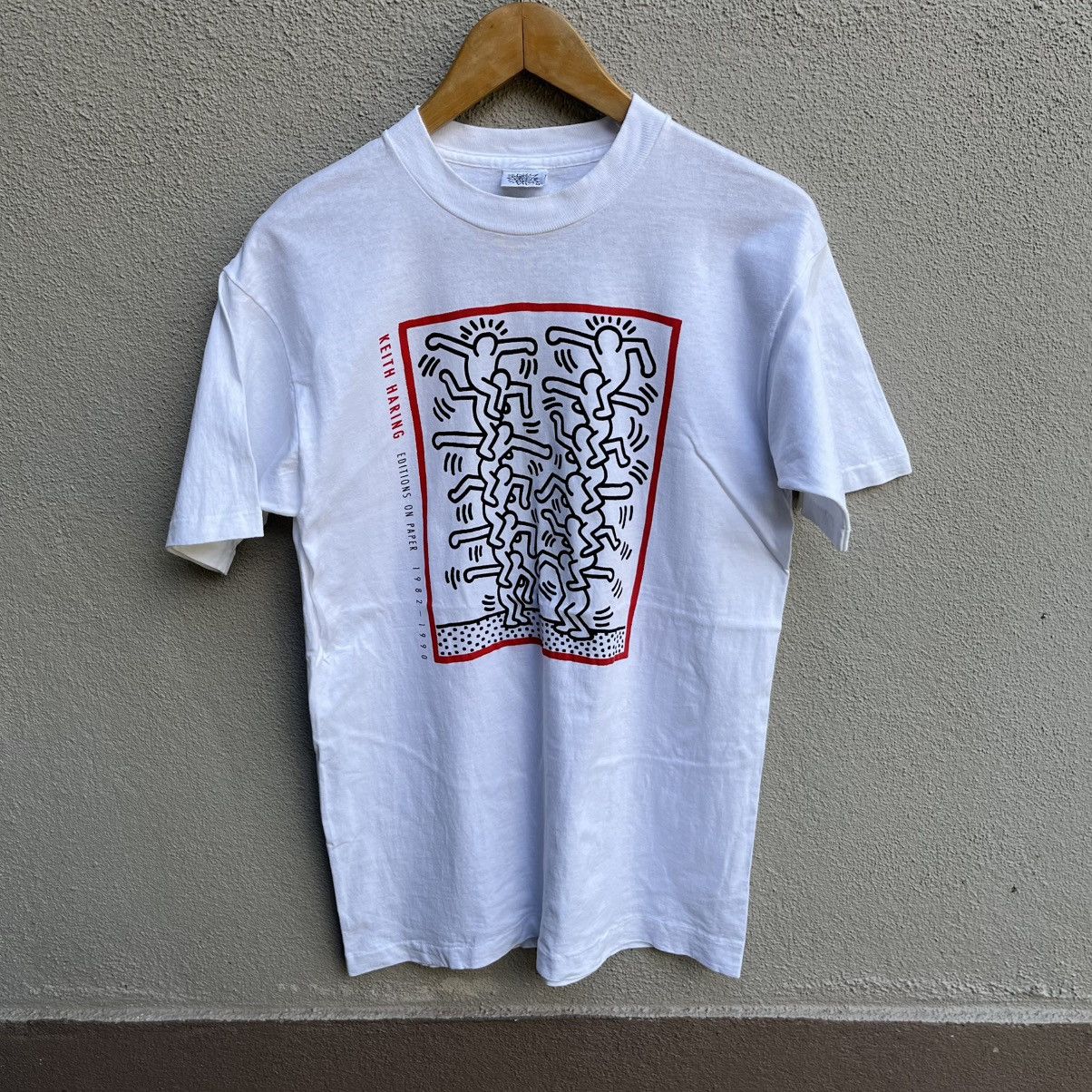 Keith Haring Vintage 90s Keith Haring Pop Art Tee Popshop Hoodie, Sweatshirt | FlexRushtees.com