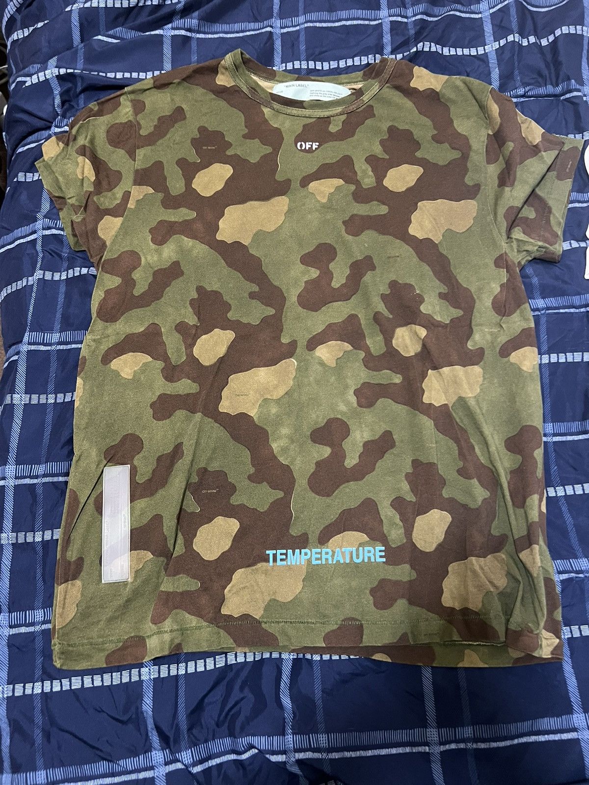 White Camo Off White Tee Temperature Collection Hoodie, Sweatshirt | FlexRushtees.com