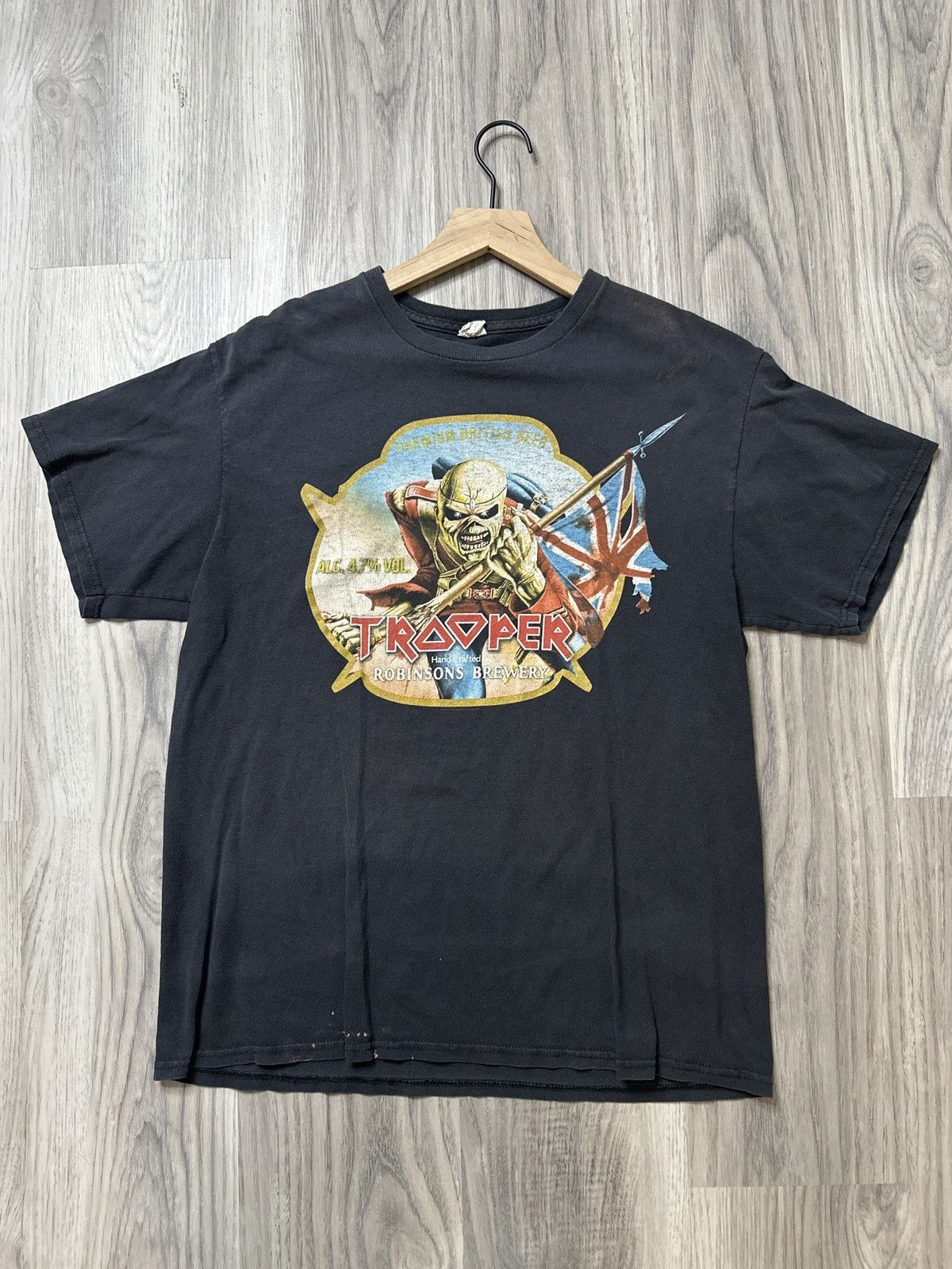 Vintage Bleached Faded Brewery Tee Hoodie, Sweatshirt | FlexRushtees.com