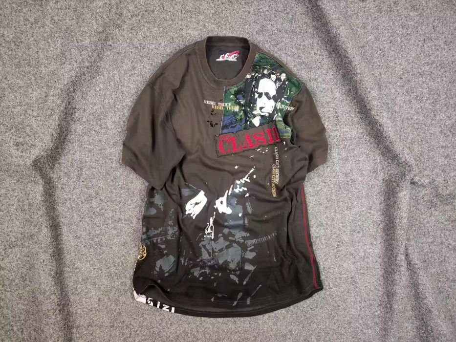 Band Tees Vintage The Clash Rebel Truce Printed Band T Shirt 90s Style Hoodie, Sweatshirt | AU16VibeMintTees.com