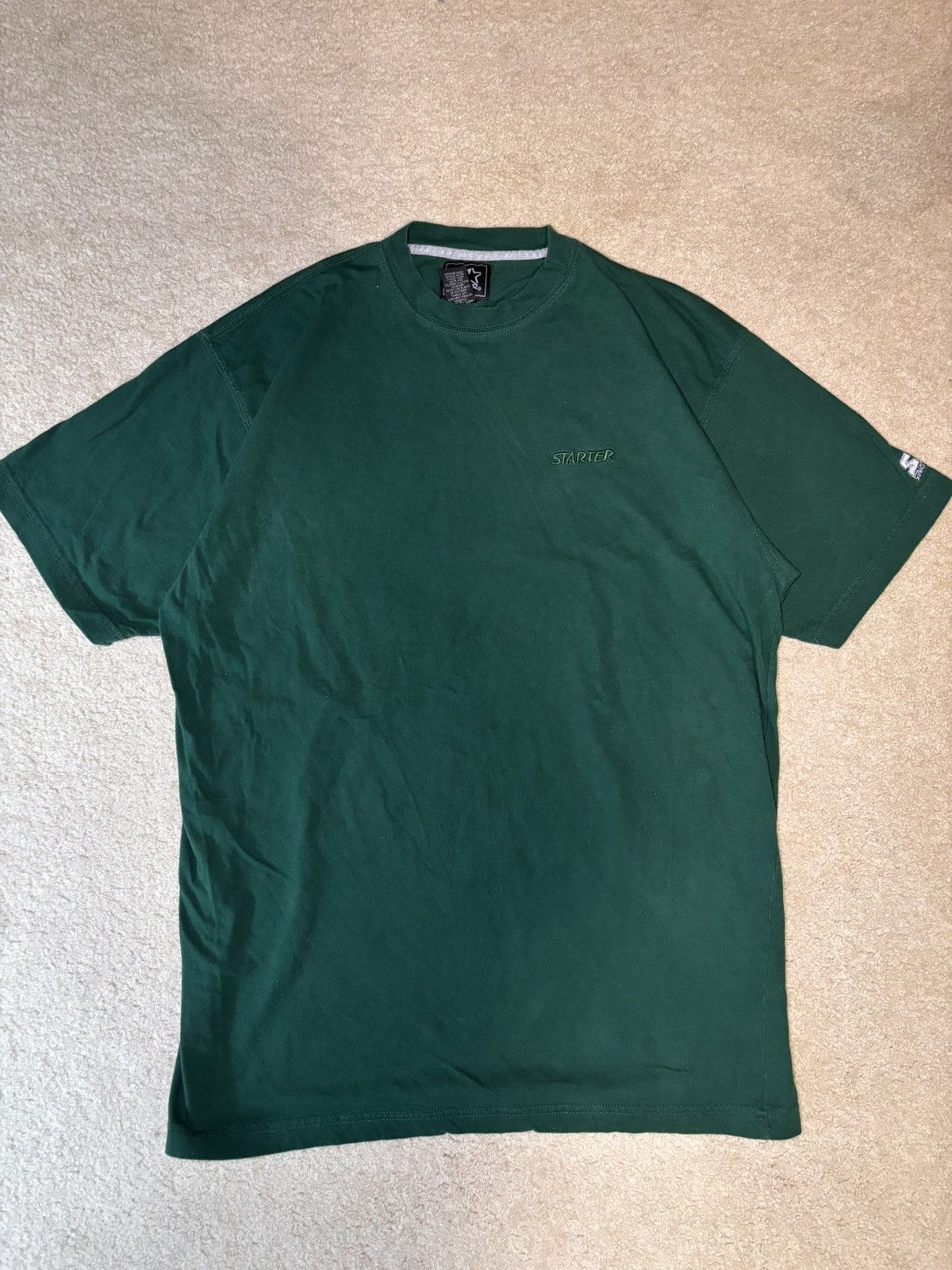 Vintage 90s Starter Green Short Sleeve T Shirt Men Size Xxl