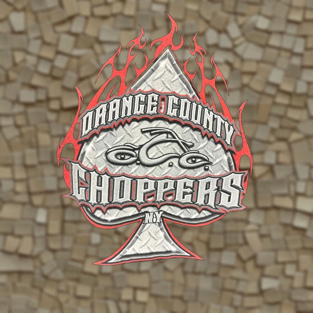 Vintage Orange County Choppers Biker T Shirt Men Xl Black Flames Motorcycle 2000s Hoodie, Sweatshirt | FlexRushtees.com