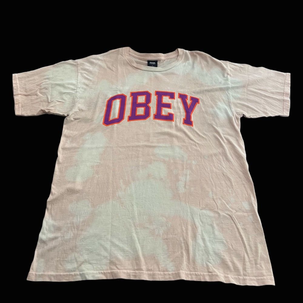Obey Bleached Dye Tshirt Hoodie, Sweatshirt | FlexRushtees.com