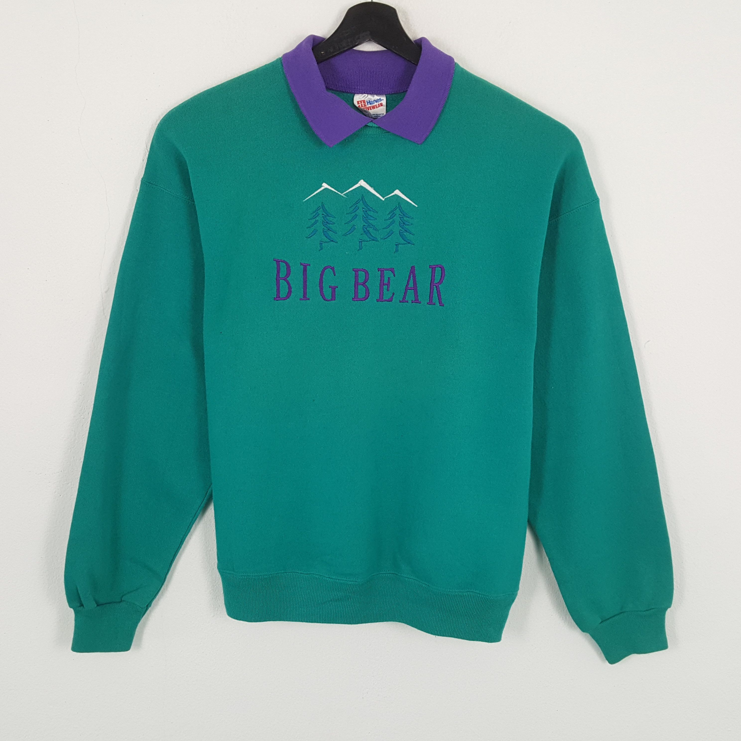 Big Bear Vintage Collar Sweatshirt Winter Fashion Style T-Shirts, Hoodie | FlexRushtees.com