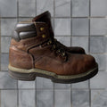 Vintage Wolverine Raider Boot Mens 8 5 M Brown Waterproof Steel Toe Lace Up 6 Inch