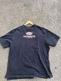Vetements Graffiti Printed Split Side Oversized T Shirt Hoodie, Sweatshirt | FlexRushtees.com