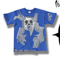 Other Custom Handmade T Shirt Longsleeve Blue Creepy Face Hoodie, Sweatshirt | FlexRushtees.com