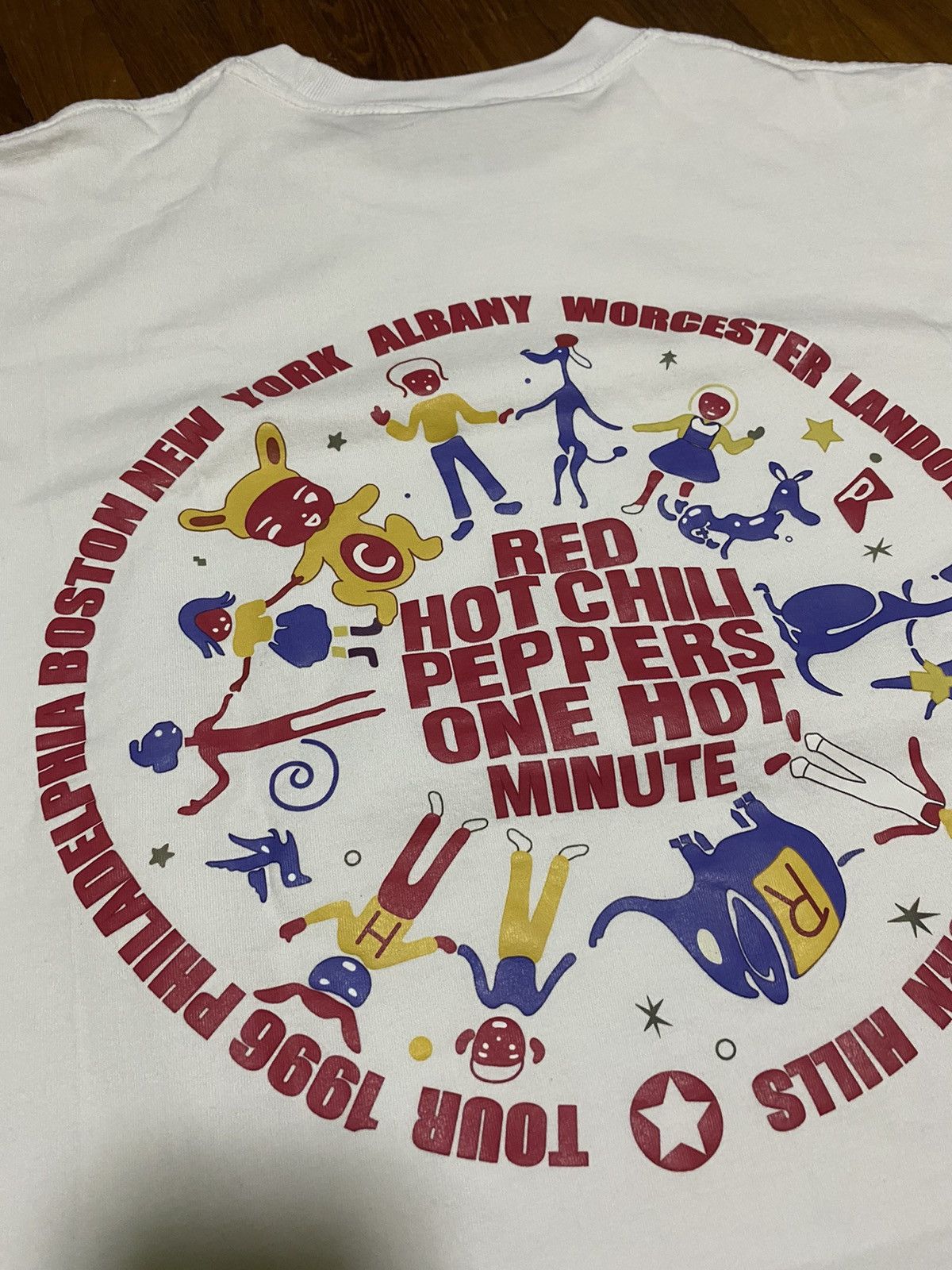Vintage 96 Red Hot Chili Peppers Tour Bootleg Tee Hoodie, Sweatshirt | FlexRushtees.com
