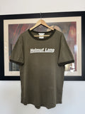 Lang Helmut Lamg Spellout Logo Tee Rare Olive Designer Print Hoodie, Sweatshirt | FlexRushtees.com