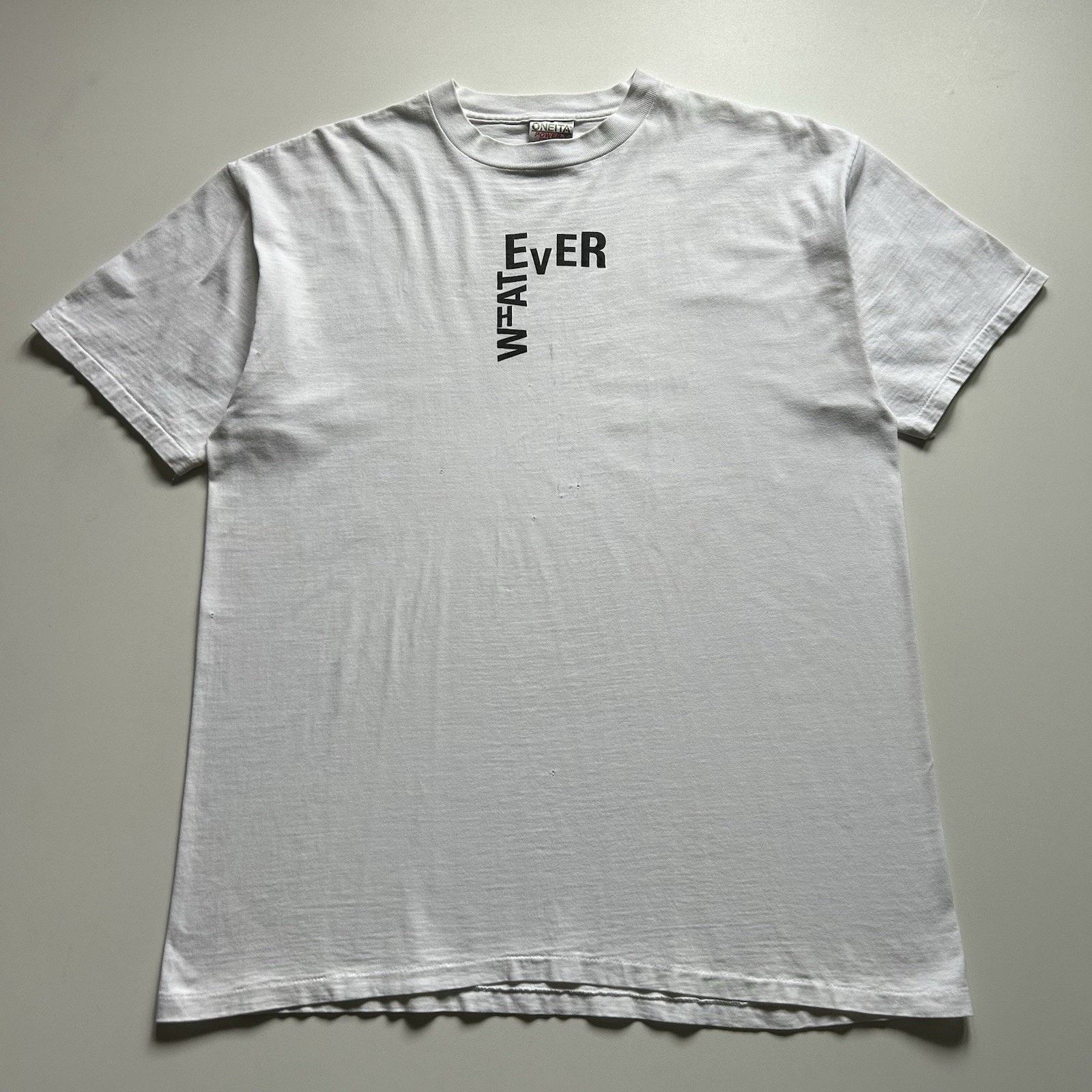 Vintage 90s Oneita T Shirt Xl Whatever Funny Graphic Rare