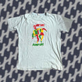 Vintage 70s Montserrat Carnival T Shirt Unisex Adults M L Blue Graphic Festival Bohemian Cla