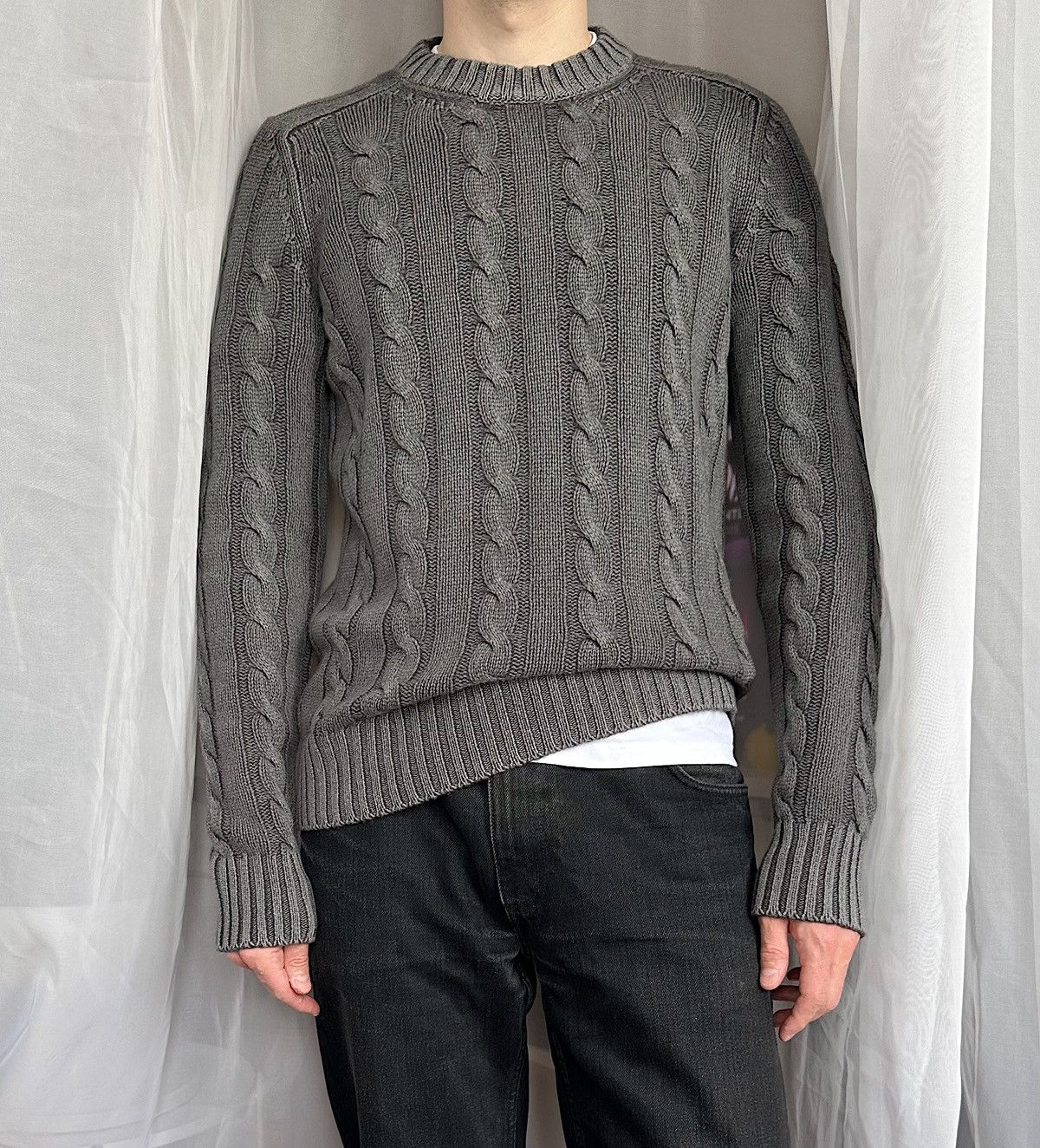 Prada Fw2012 Faded Effect Cable Knit Cashmere Sweater Wool T-Shirts, Hoodie, Sweatshirt | AU16VibeMintTees.com