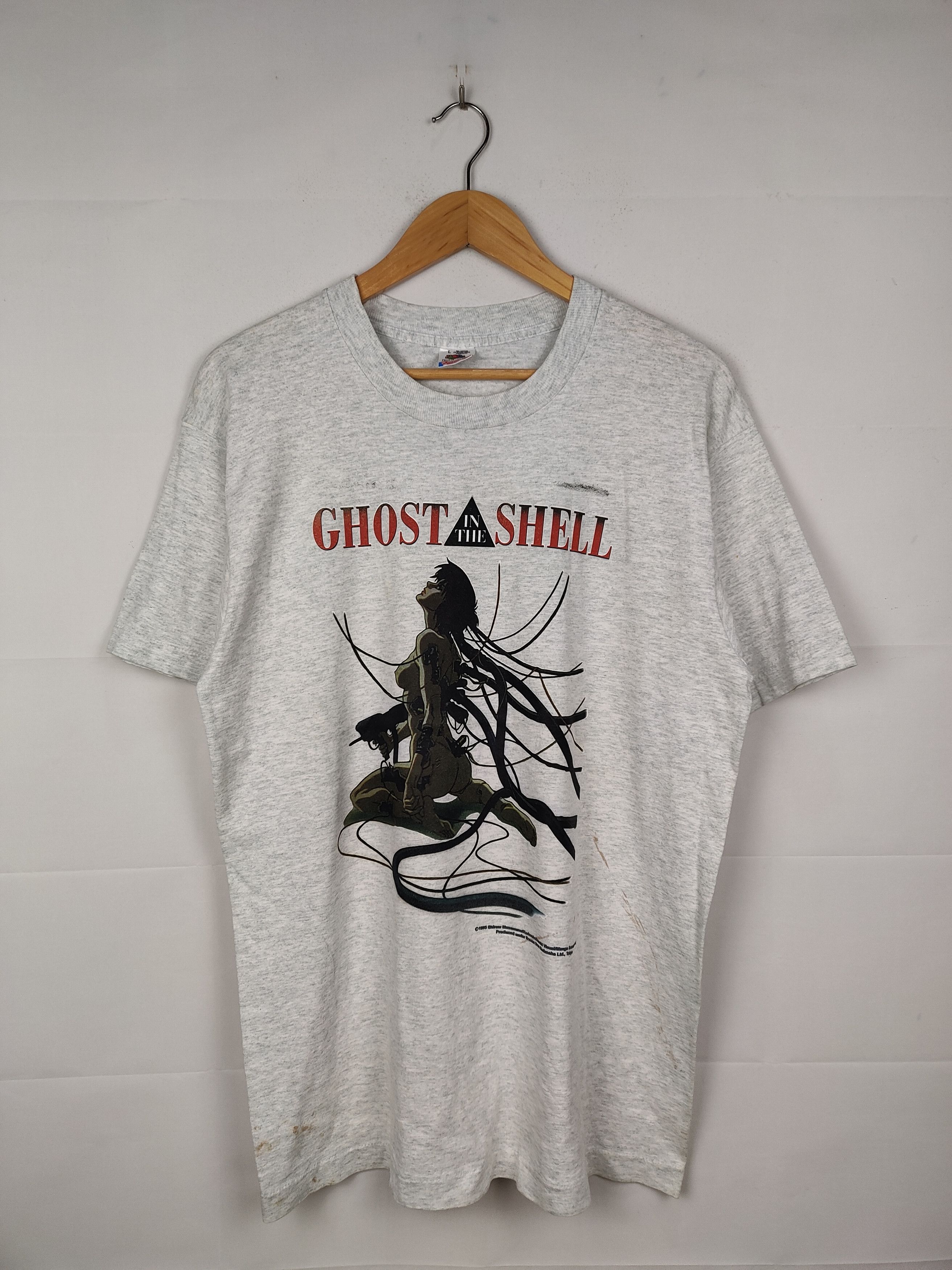 Anime Vintage 90s Ghost In The Shell Anime Shirt Hoodie, Sweatshirt | FlexRushtees.com