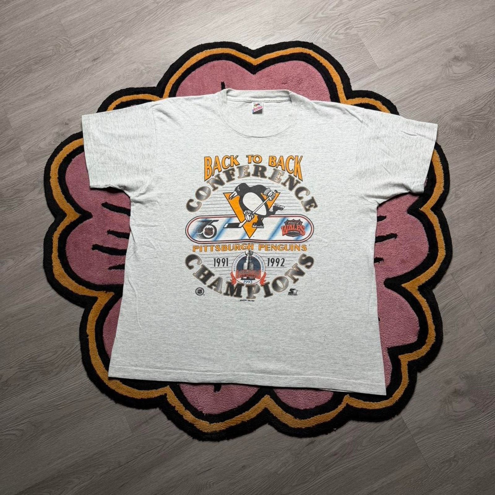 Vintage 90 S Starter Pittsburgh Penguins Conference Champion T Shirt