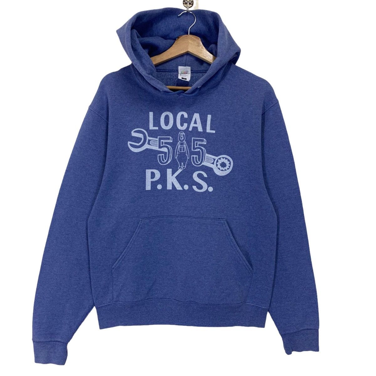 Vintage Local Pks Big Logo Printed Hoodie Size S T-Shirts, Sweatshirt | FlexRushtees.com