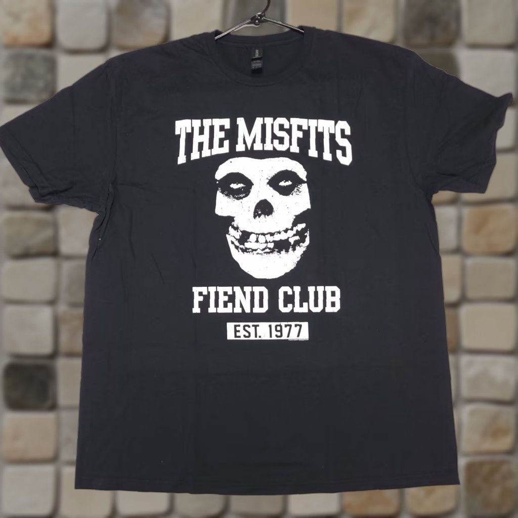 Gildan Vintage The Misfits Fiend Club T Shirt Xl Black Cotton Gildan Short Sleeve Crew Neck Logo 90s Hoodie, Sweatshirt