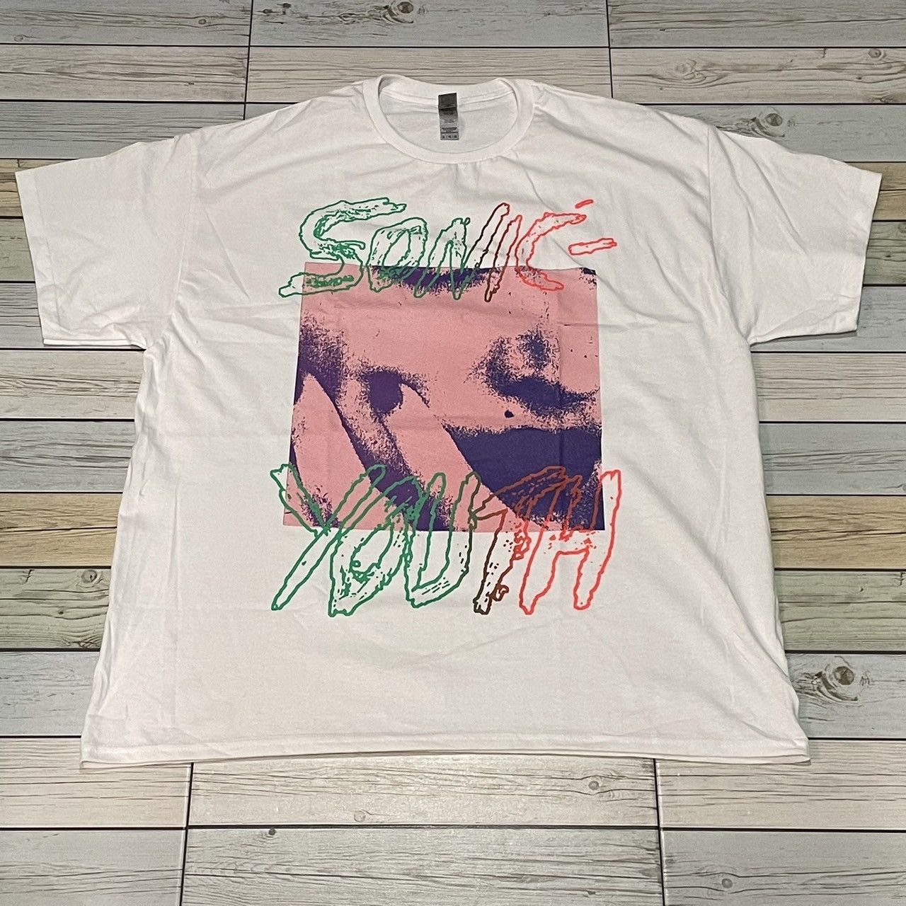 Band Tees Sonic Youth Band Tour Bootleg Tee Hoodie, Sweatshirt | FlexRushtees.com