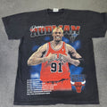 Vintage Dennis Rodman Chicago Bulls Bootleg Tee Large Hoodie, Sweatshirt | FlexRushtees.com
