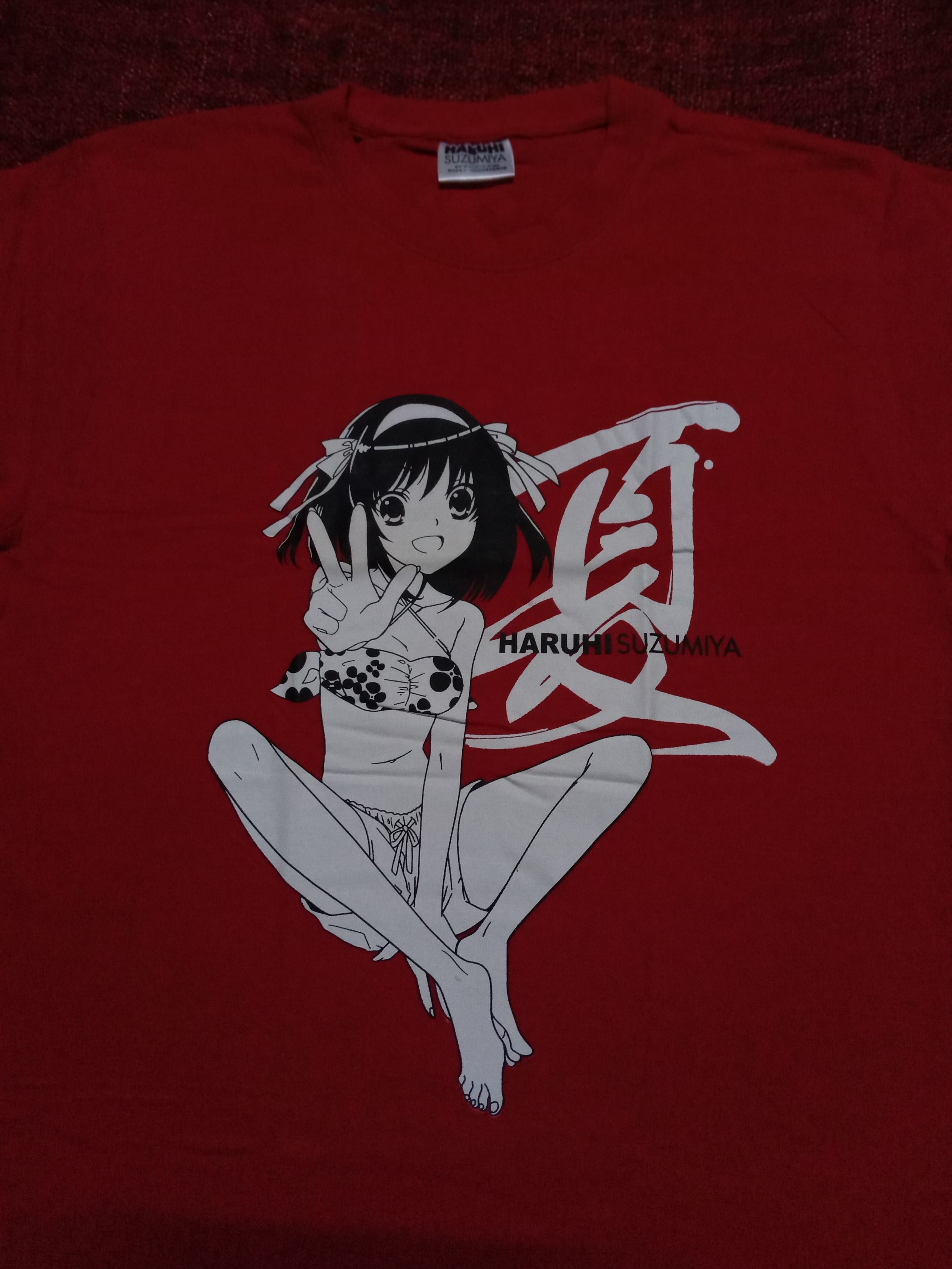 Anime Rare Vintage Y2k Haruhi Suzumiya Deadstock Tee Hoodie, Sweatshirt | FlexRushtees.com