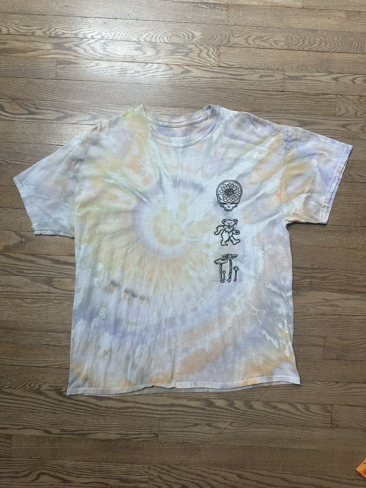 Dead Grateful Dead Blockprint Bear Tie Dye Shirt Hoodie, Sweatshirt | AU16VibeMintTees.com