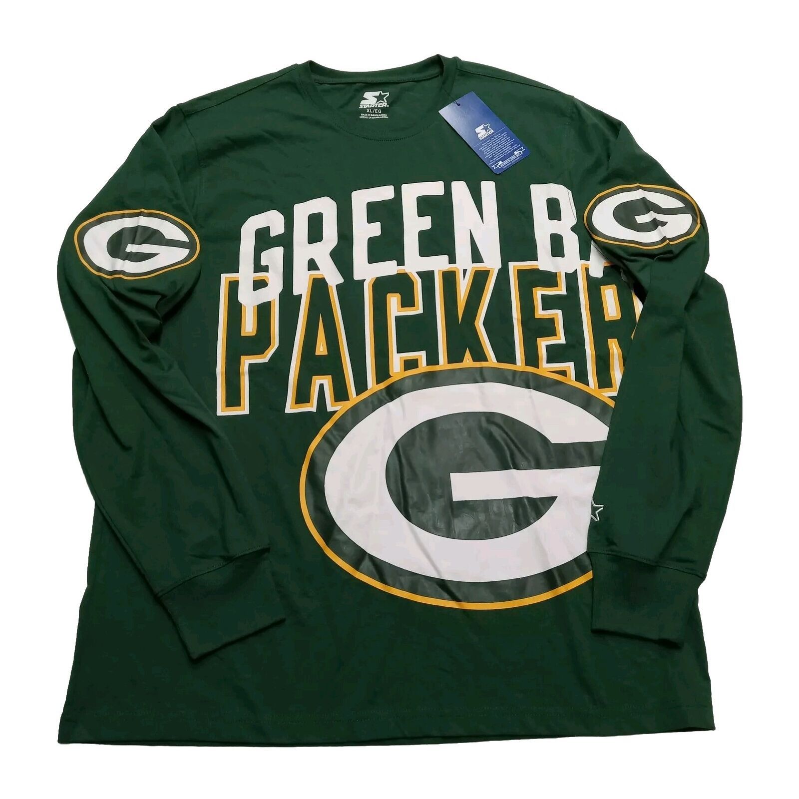 Starter Green Bay Packers Graphic T Shirt Men S Xl Green Tee