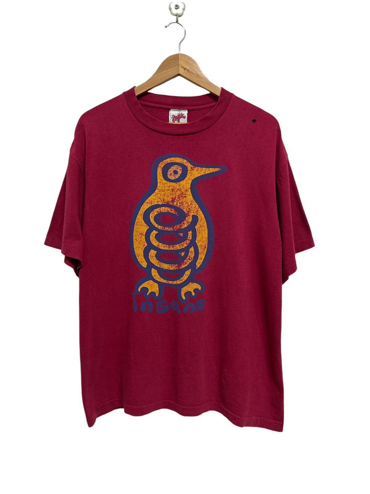 Vintage 1991 Og Insane Penguin Spring Original Artwork Tee Hoodie, Sweatshirt | FlexRushtees.com