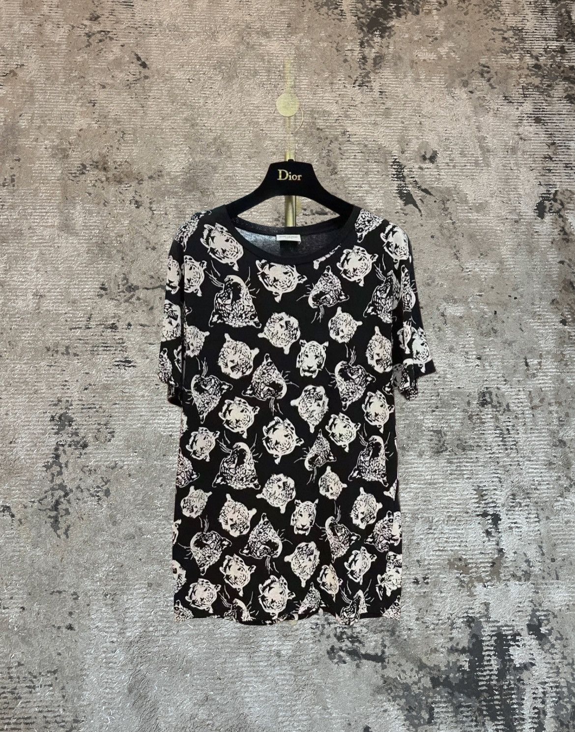 Laurent Paris Saint Laurent Cheetah Graphic T Shirt From 2015