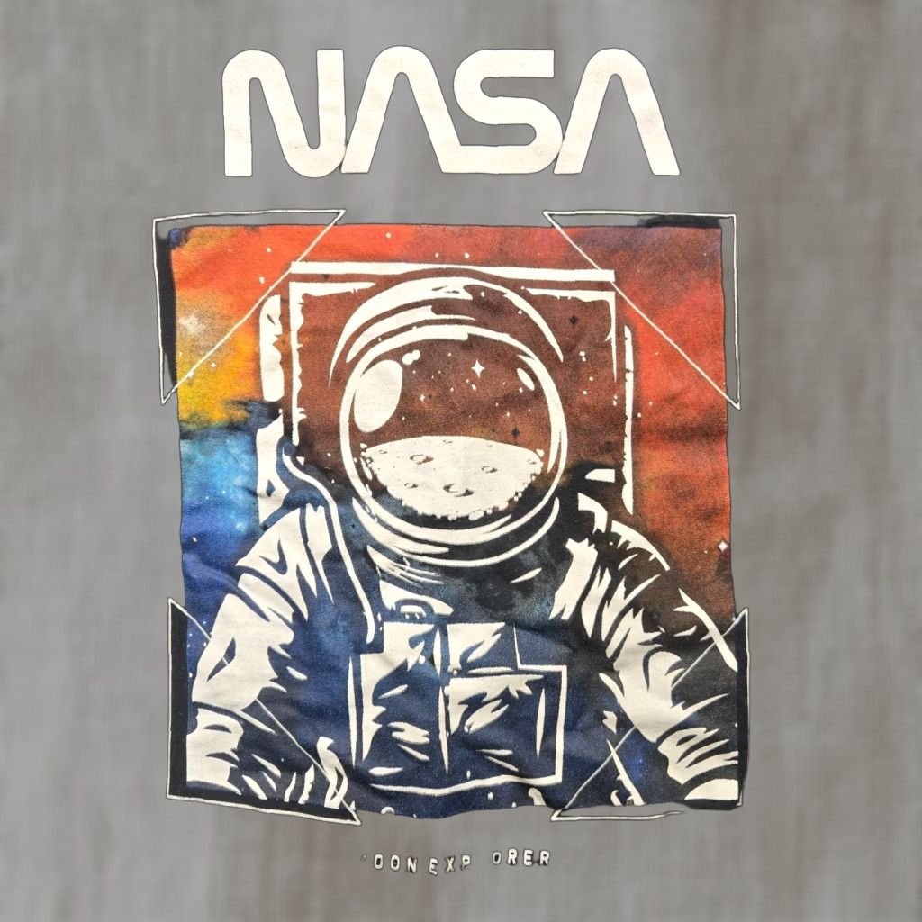 Nasa Space T Shirt Black 2xl Adultcrew Neck Short Sleeve Men S Shirt 2xl Space Graphic Tee