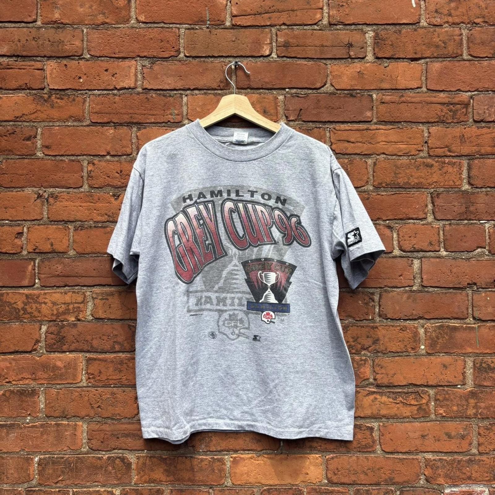 Starter Vintage Hamilton Grey Cup Starter T Shirt 1996 M L