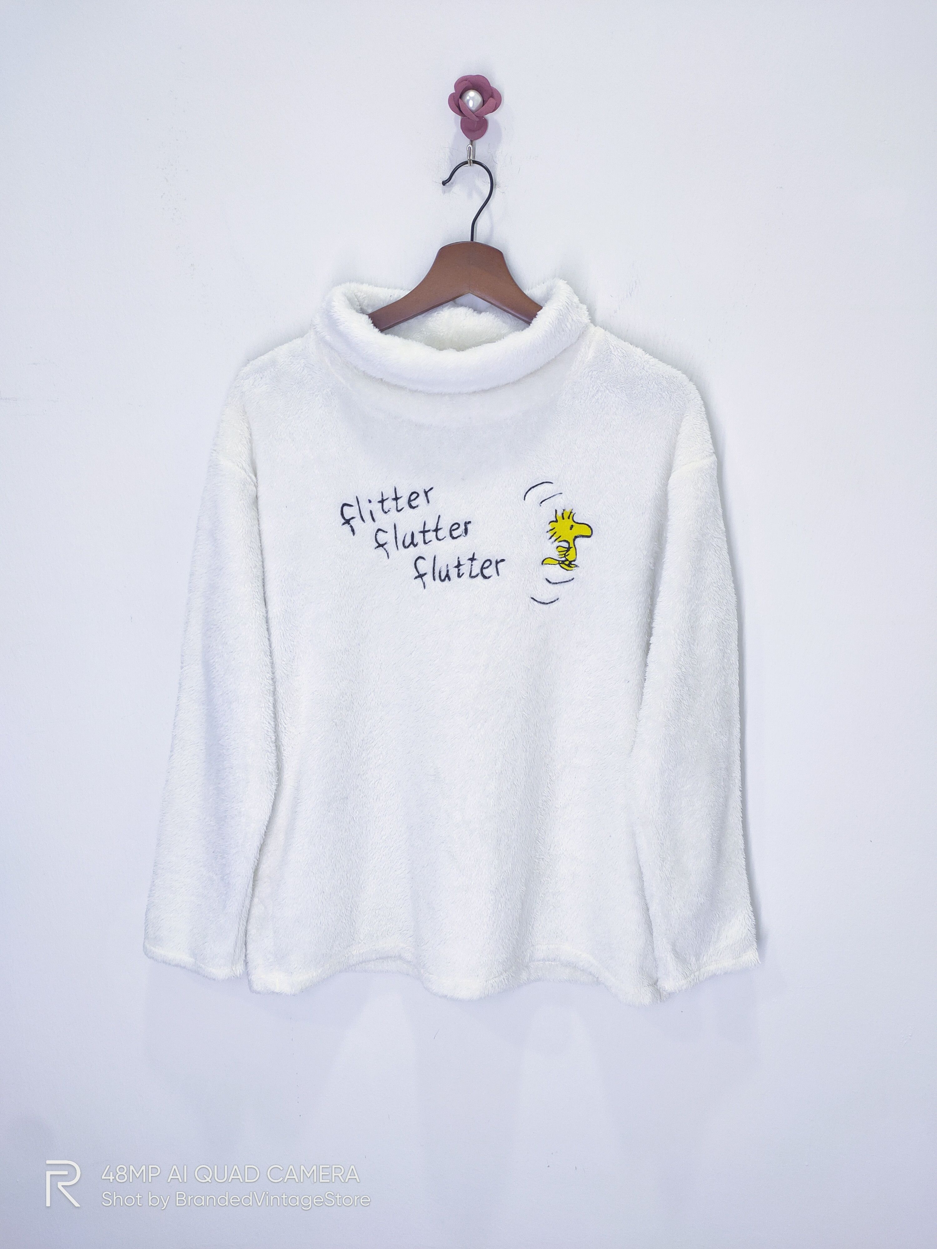 Peanuts X Uniqlo Uniqlo Peanut Kaw Sherpafleece Winter Turtleneck Sweatshirt