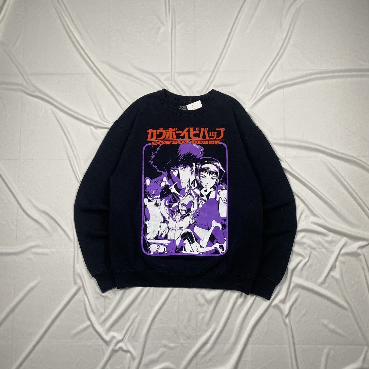 Japanese Brand Rare Vintage Y2k Iconic Cowboy Bepop Anime Crewneck