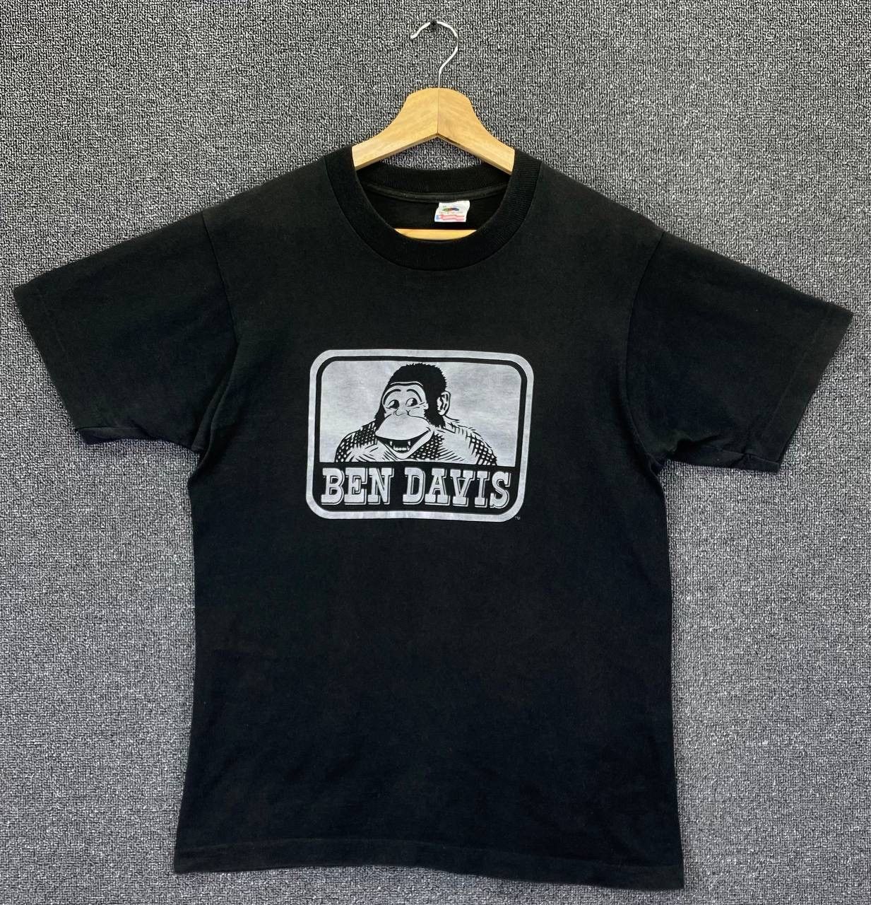 Fruit Of The Loom X Vintage Vintage Ben Davis Big Printing Black T Shirts
