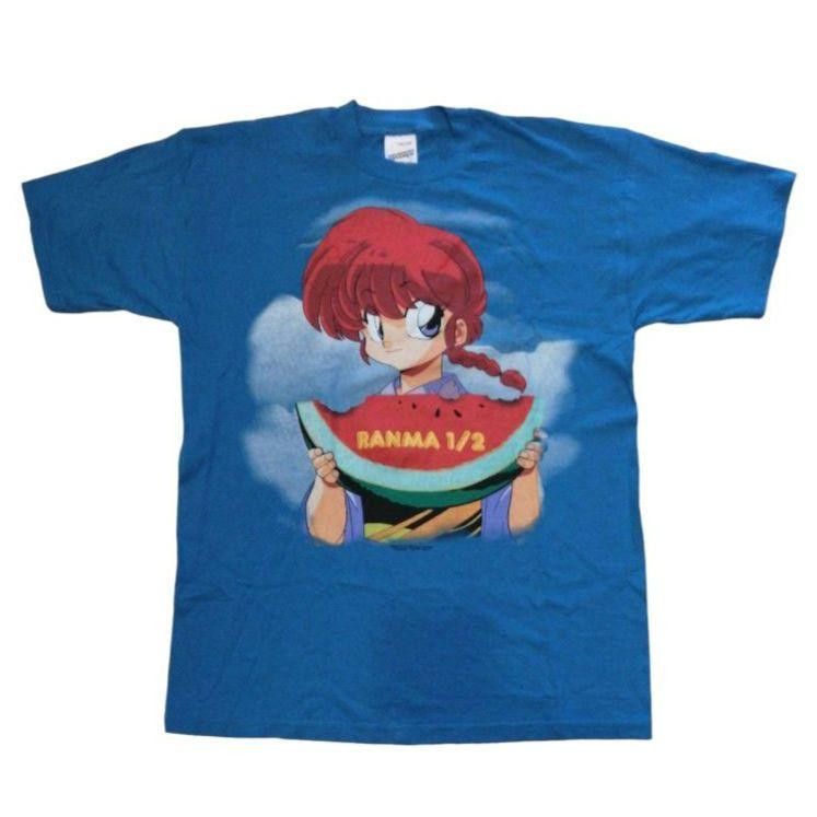Vintage Ranma 1 2 Blue T Shirt 1998 Vintage 90s Anime Screen Stars