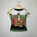 Barcelona Sick Custo Avant Garde Tshirt Tee Weird Print Y2k