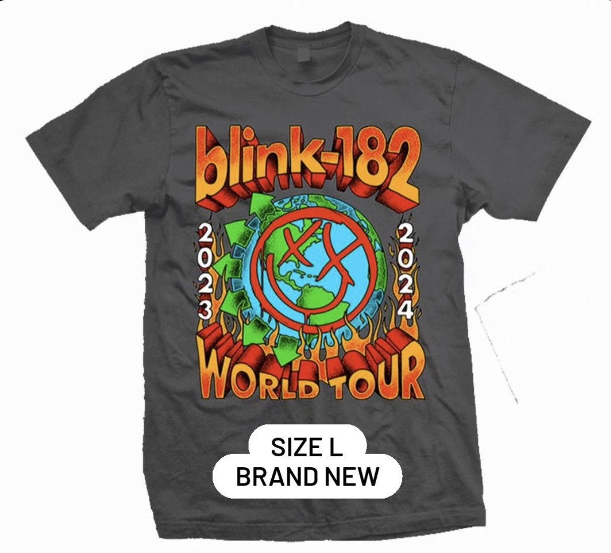 Tultex Blink 182 World Flame Tour 23 24 T-Shirts, Hoodie, Sweatshirt | FlexRushtees.com