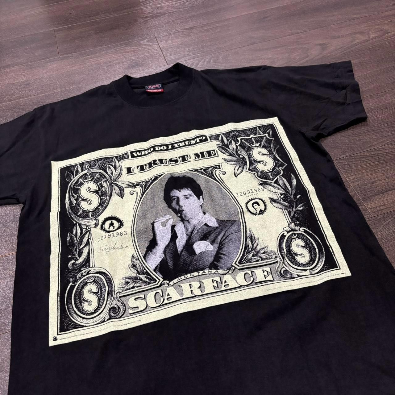 Designer Vintage Scarface I Trust Me Money T Shirt 00s L Hoodie, Sweatshirt | FlexRushtees.com
