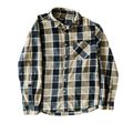 Matix Navy Green Flannel