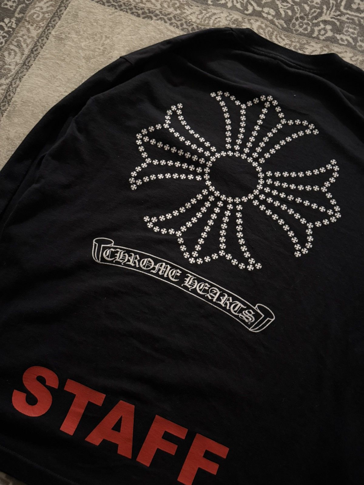Hearts Chrome Hearts Staff Tee Hoodie, Sweatshirt | FlexRushtees.com