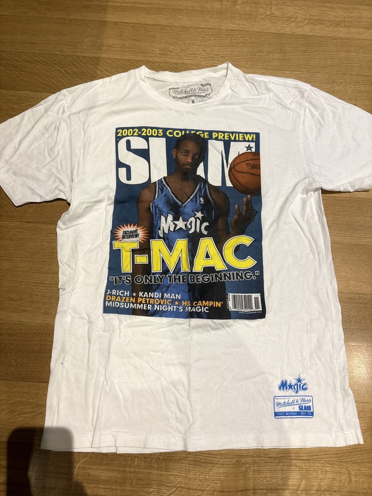 Mitchell Ness Slam Cover Tee Tracy Mcgrady