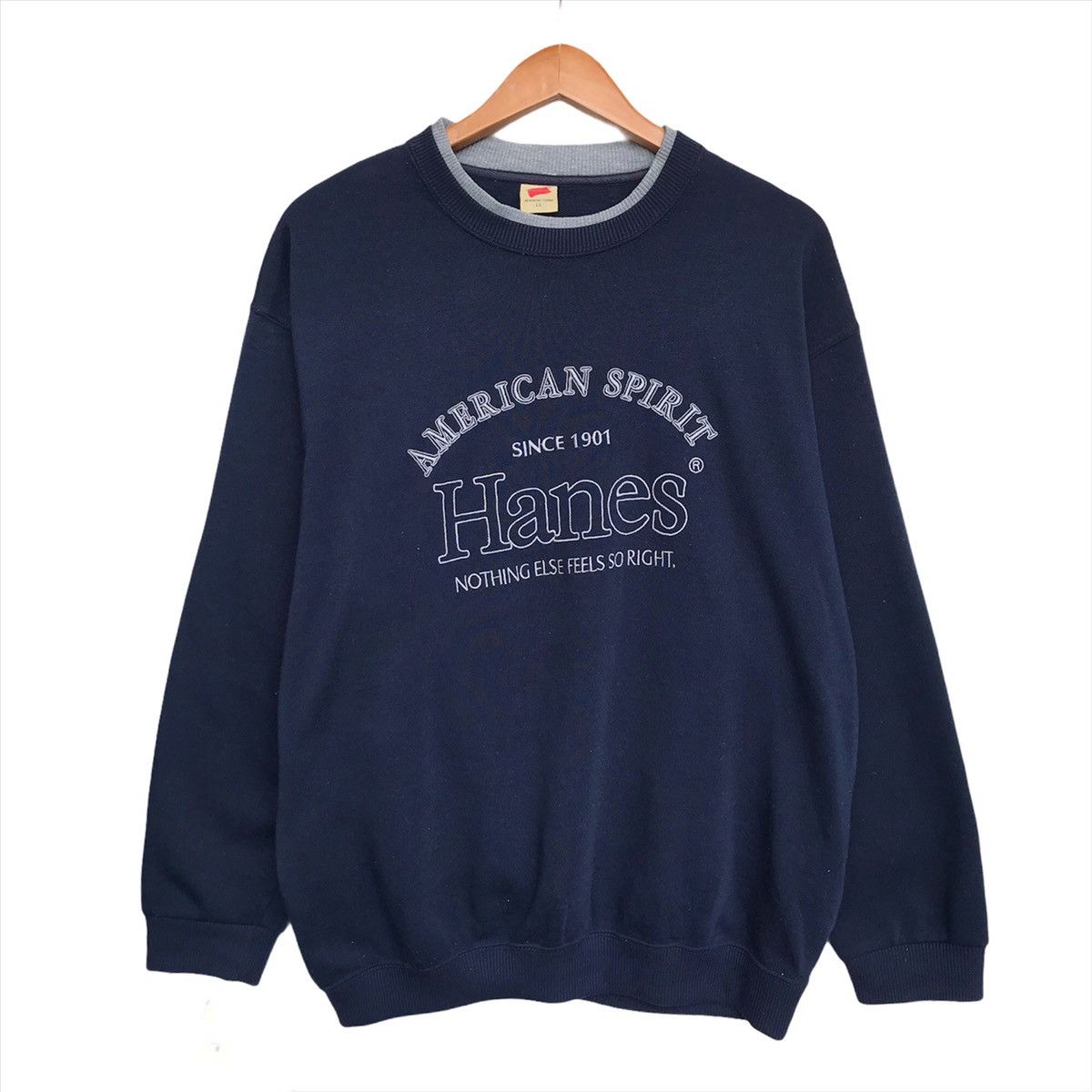 Vintage Hanes Big Embroidered Logo Sweatshirt