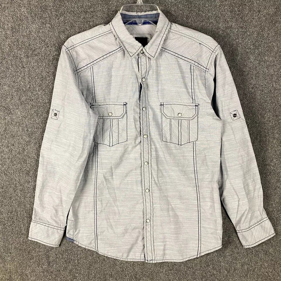 Other Various Artists Pearl Snap Shirt Men S Medium Long Sleeve M