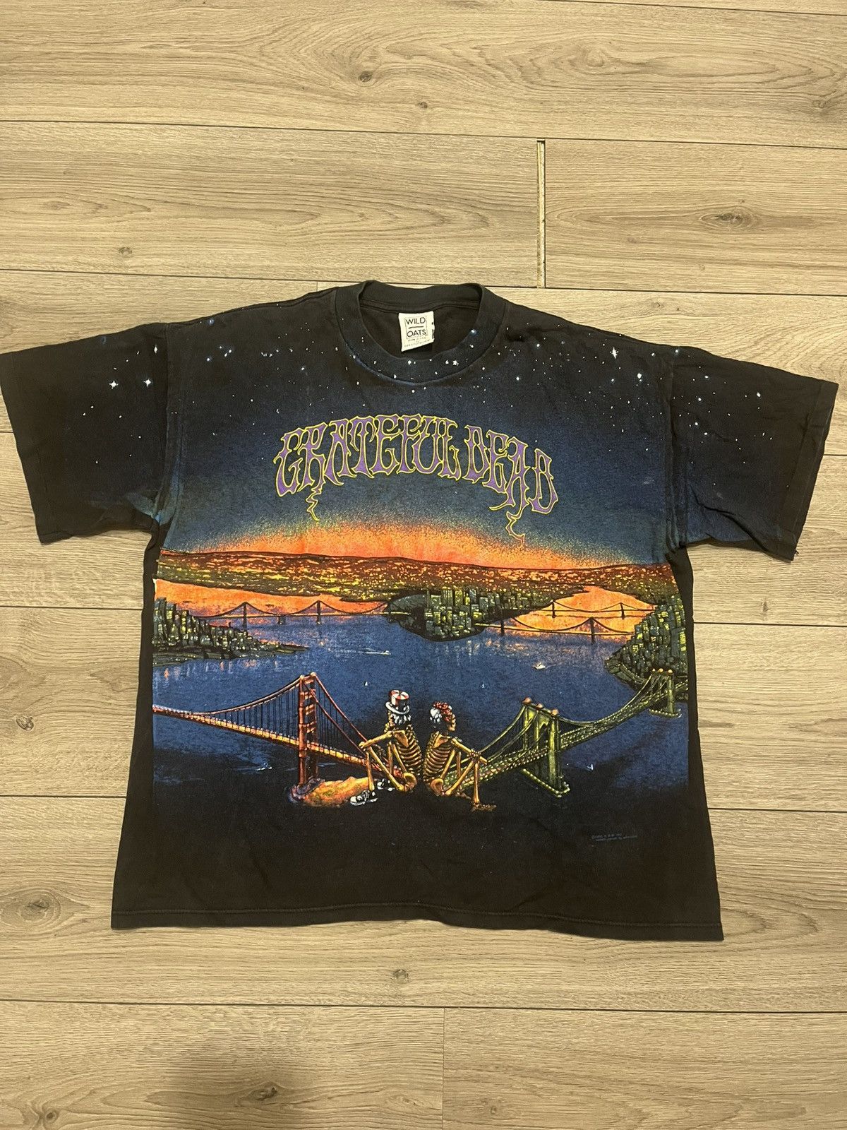 Grateful Dead X Vintage Vintage 1990 Grateful Dead San Francisco Bridges T Shirt Hoodie, Sweatshirt | FlexRushtees.com