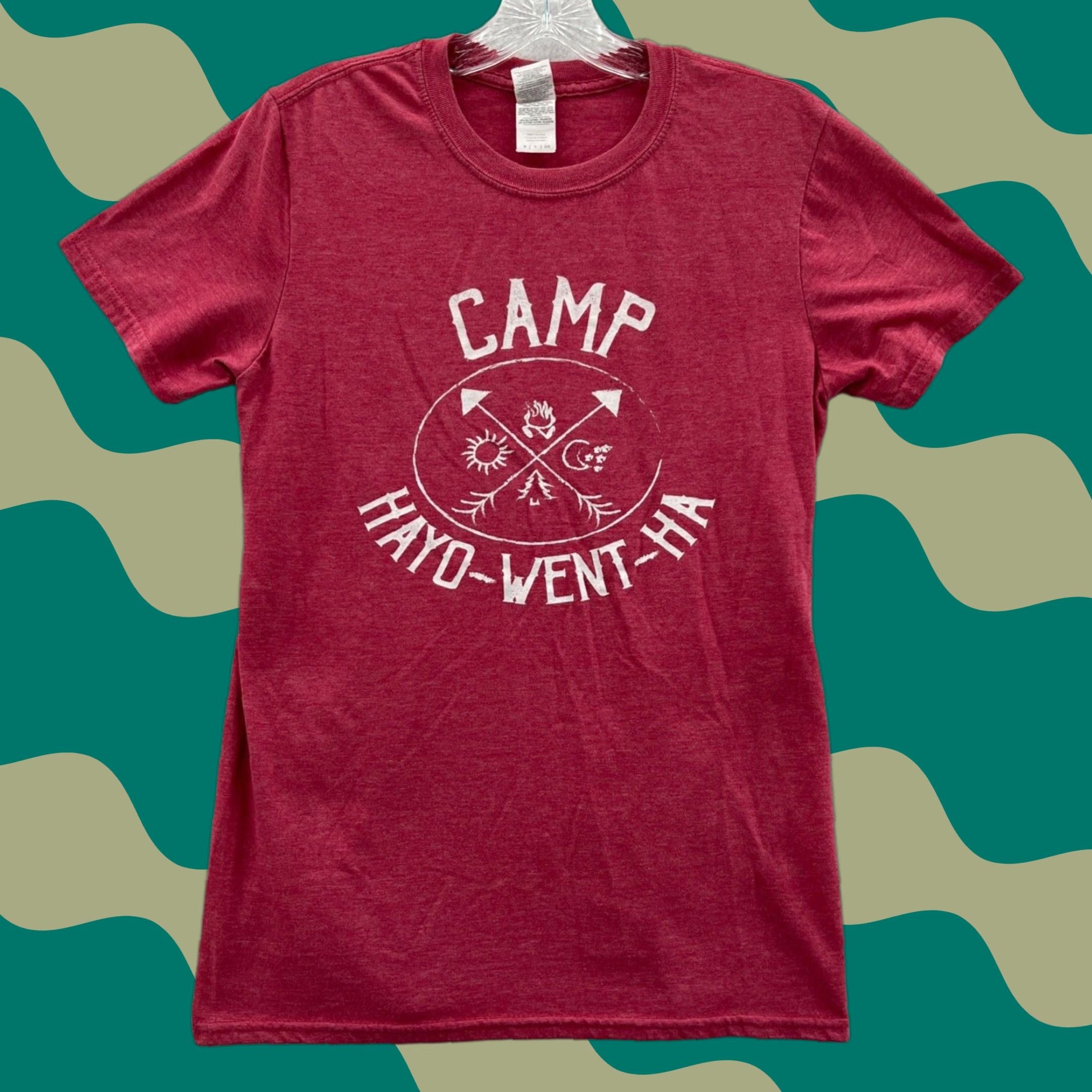Gildan Men S Small Red Short Sleeve Cotton Crew Neck T Shirt Outdoor Camping Top