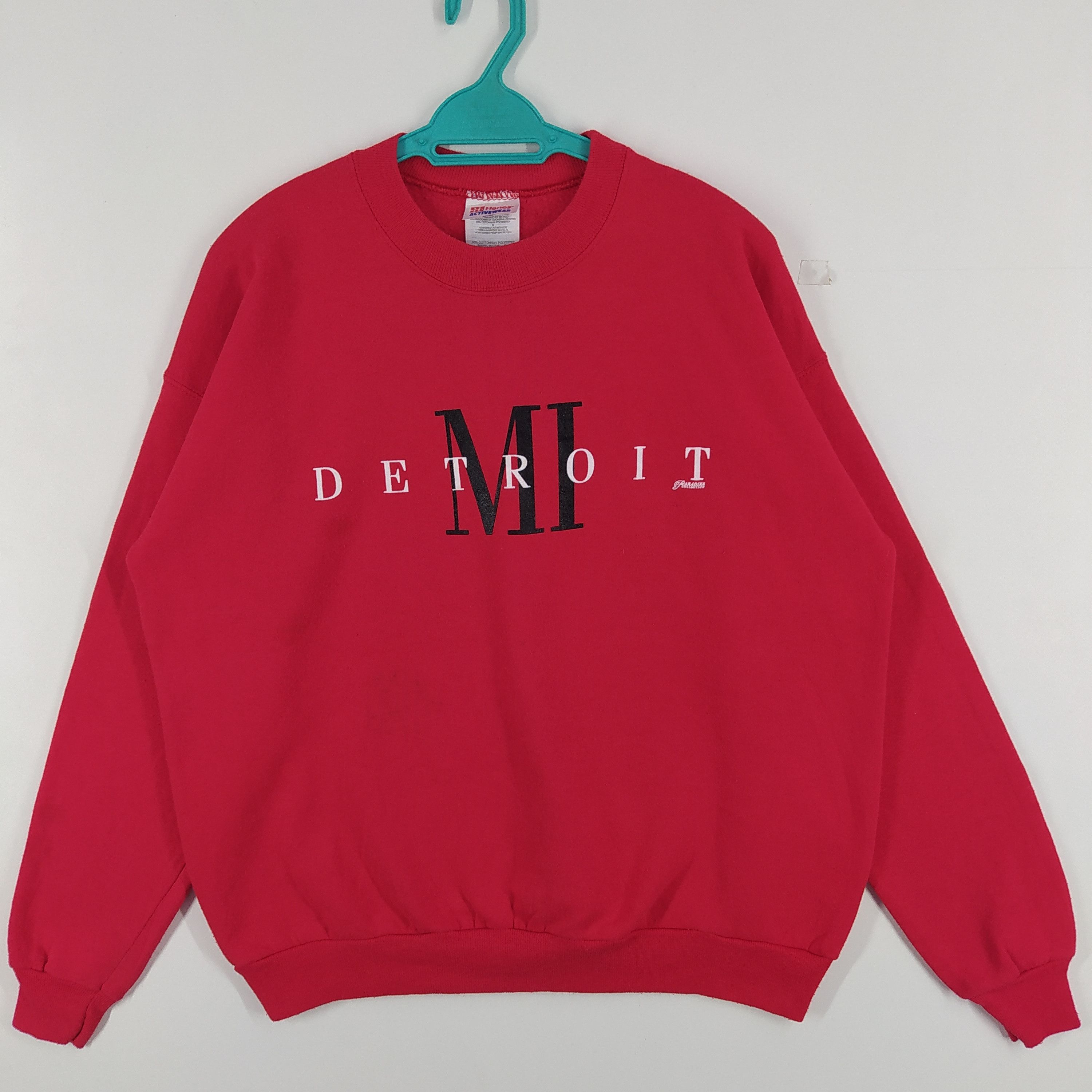 Vintage Hanes Detroit Mi Big Spell Out