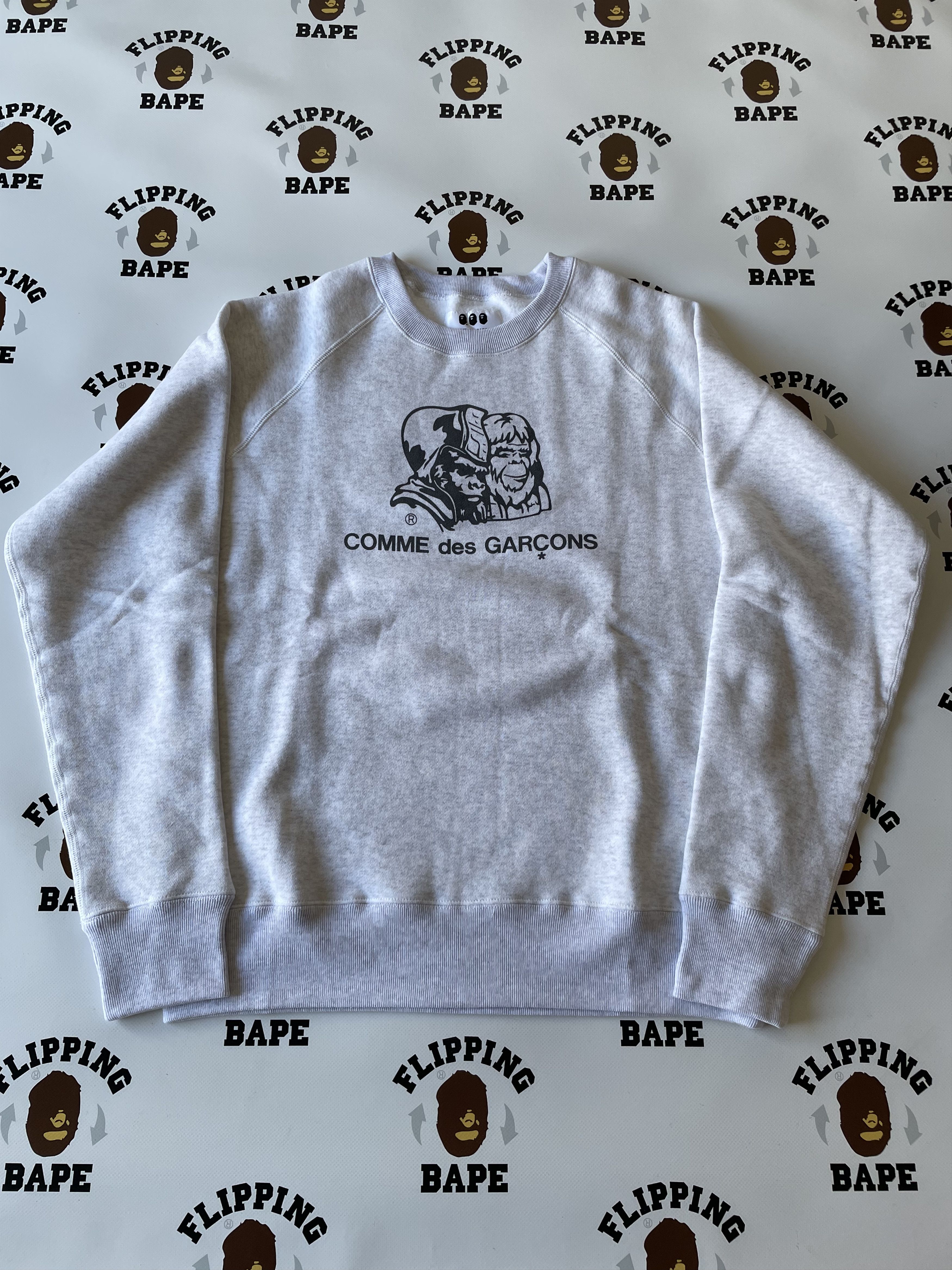 Comme Des Garcons Bape X Cdg Osaka Reversible Crewneck