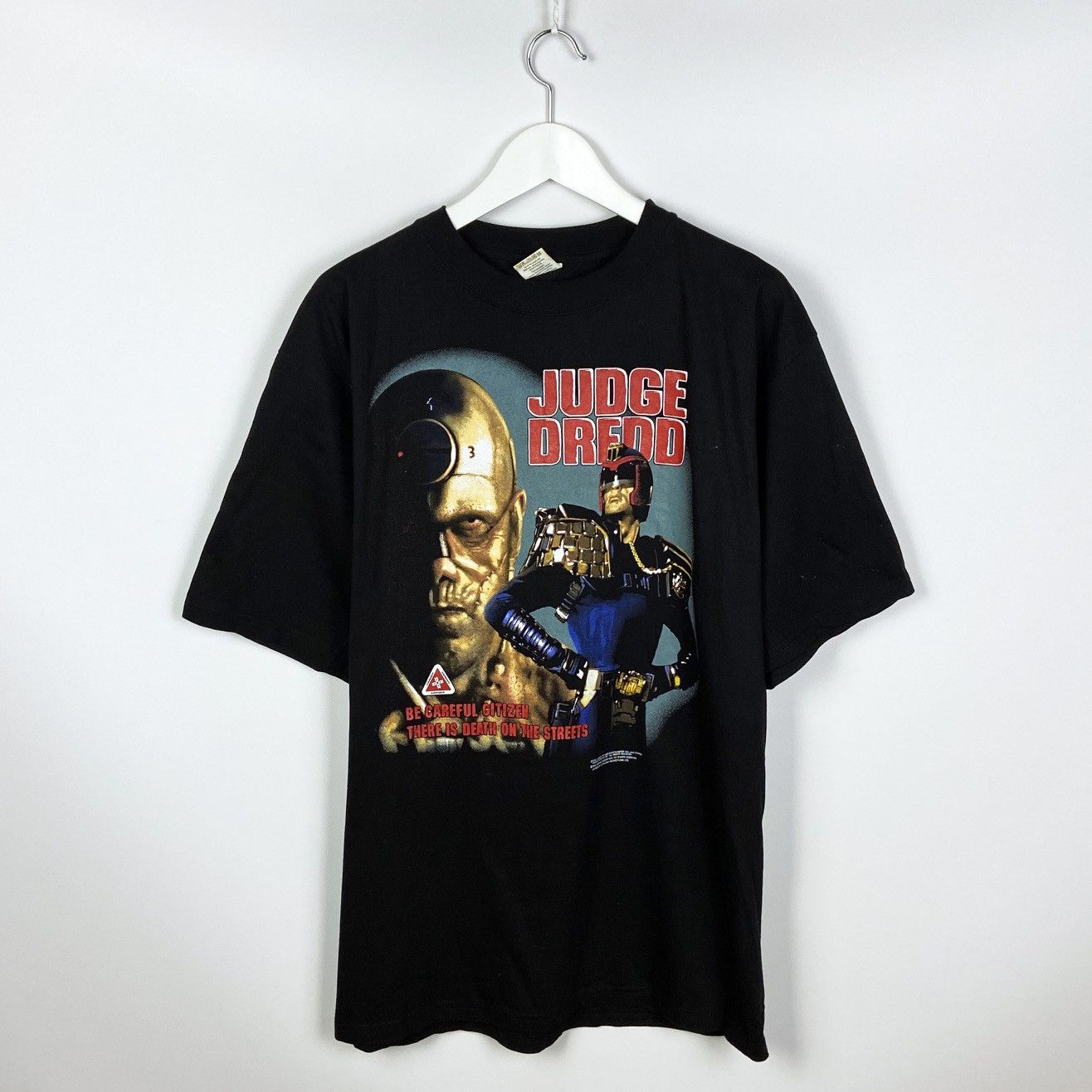 Other Vintage 90s 1995 Judge Dredd Deadstock Death On Streets Tee Hoodie, Sweatshirt | FlexRushtees.com