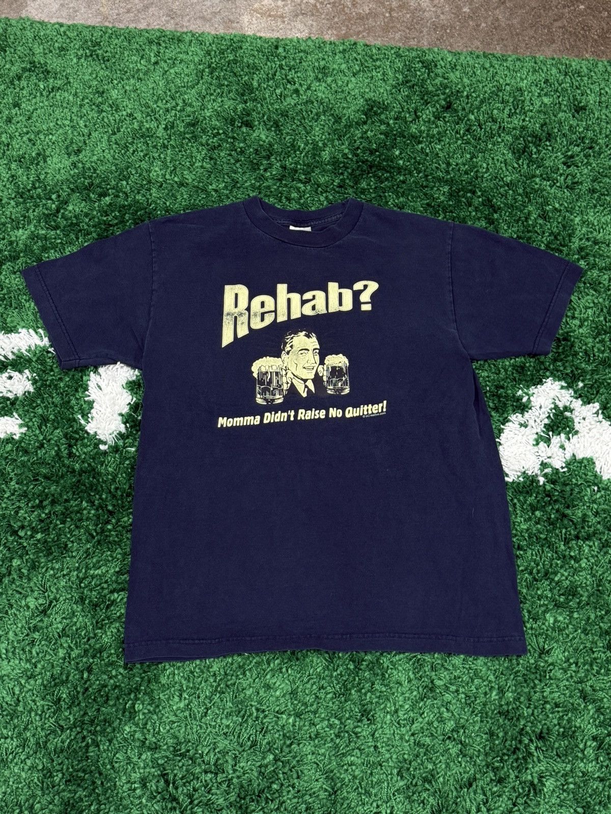 Vintage Rehab Is For Quitters Vintage Beer Alcoholic Tee 90s Alstyle Hoodie, Sweatshirt | FlexRushtees.com