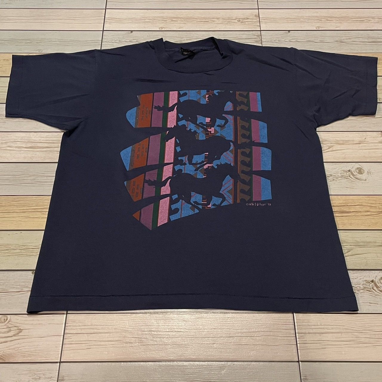 Vintage 90 S Horse Animal Art Cartoon Tee Hoodie, Sweatshirt | FlexRushtees.com