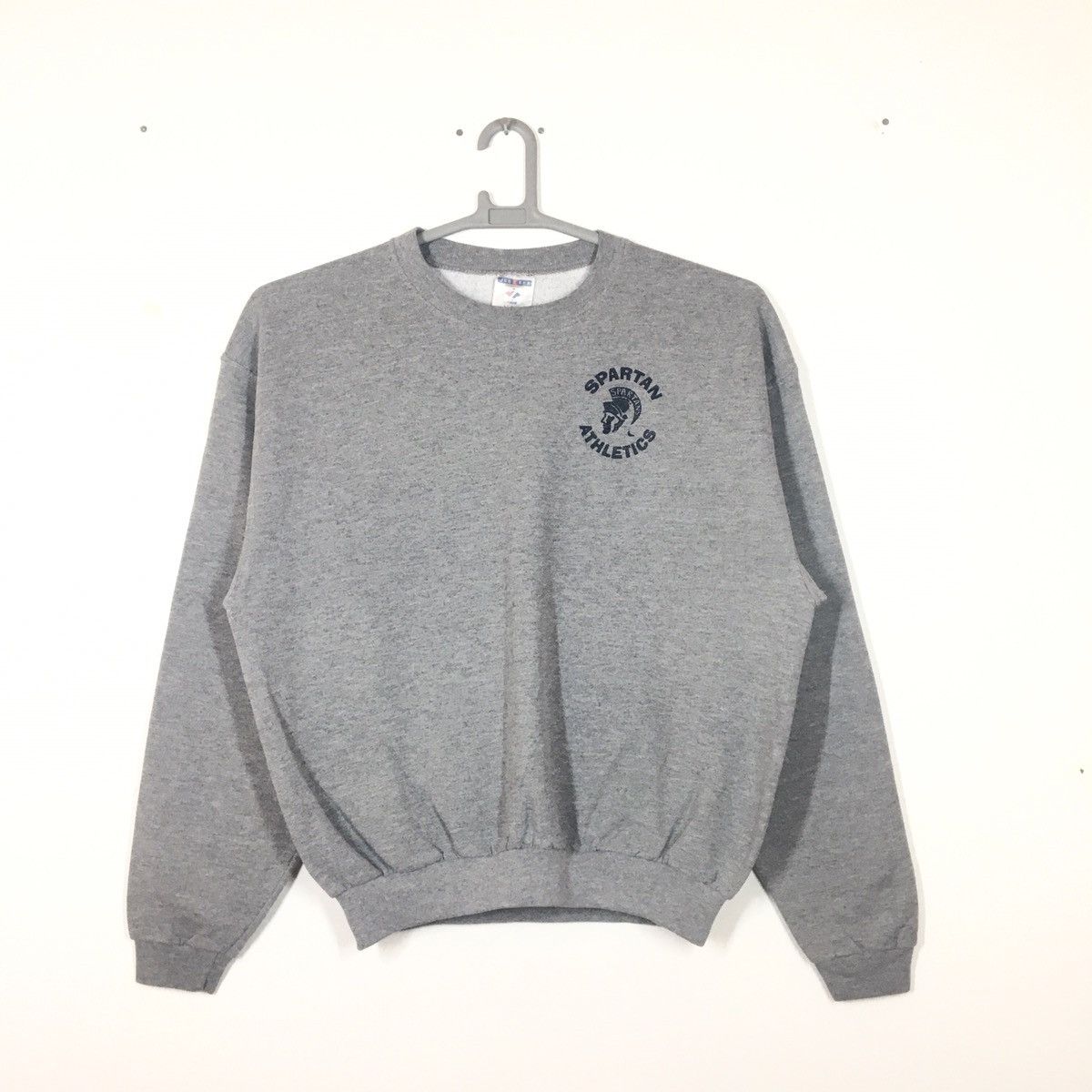 Vintage 90s Jerzees Spartan Athletics Big Logo Sweatshirt